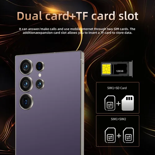 Miniatura 5 de C25 Ultra 5G - Teléfono celular desbloqueado, 8 GB+256 GB, teléfono inteligente con bolígrafo de herramientas, teléfonos celulares Android 15.0 Dual