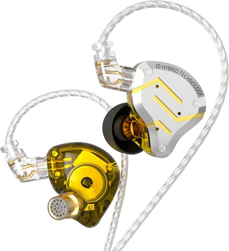 Miniatura 17 de KZ ZS12 PRO X - Audífonos intrauriculares IEM con micrófono, auriculares con cable para juegos 5BA 1DD híbridos, auriculares IEM con sonido estéreo
