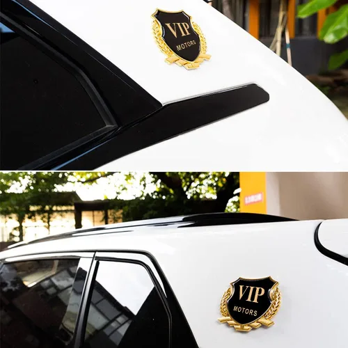 Miniatura 5 de Adhesivo de metal VIP 3D para automóvil, decoración de emblema de automóvil, decoración de automóvil, calcomanías de insignia VIP para automóviles
