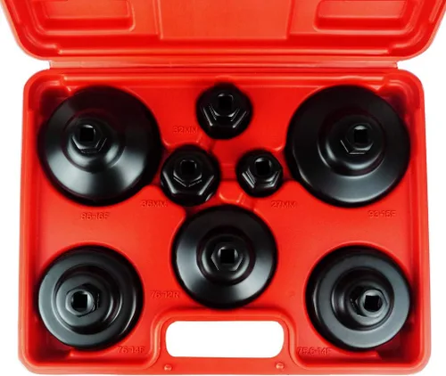 Miniatura 2 de Kit de herramientas de 9 piezas de llave de filtro de aceite incluye 1.063 in, 1.260 in, 1.417 in, 2.913 in, 2.976 in, 2.992 in, 3.386 in, 3.661 in