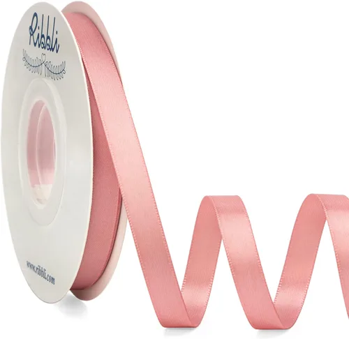 Miniatura 53 de Ribbli - Cinta de satén de doble cara dorada, 1 pulgada x 25 yardas, uso para ramo de lazos, envoltura de regalos, decoración de boda Dorado