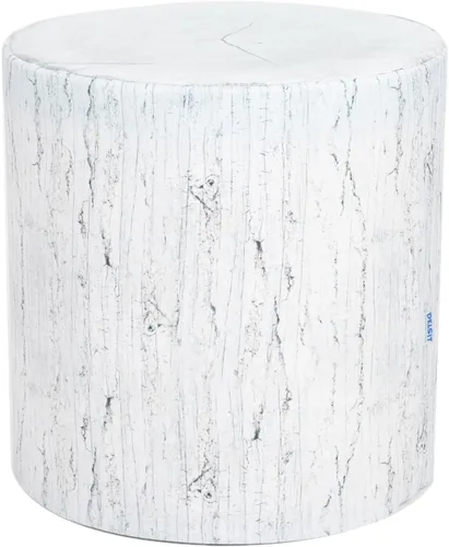Delsit Puf otomano para exteriores, taburete impermeable para uso en interiores y exteriores, reposapiés redondo con funda extraíble, decoración de