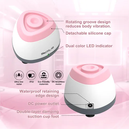 Miniatura 5 de Mezclador Vortex 3500rpm, Agitador de Esmalte de Uñas, Agitador de Pegamento y Mezclador de Pintura para Esmalte en Gel, Pinturas Acrílicas