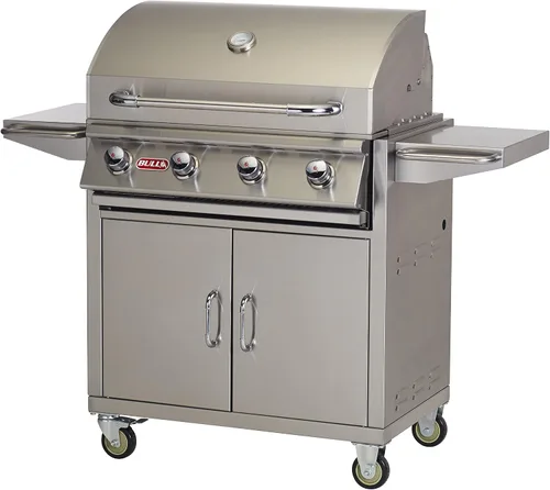 Miniatura 6 de Bull Steer Premium - Parrilla en carrito de 24 pulgadas (BG-69101), propano