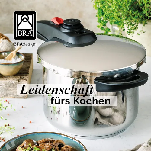 Miniatura 6 de BRA Allure - Olla a presión rápida de 6 litros de acero inoxidable, apta para todas las cocinas, incluyendo inducción [exclusiva de Amazon]