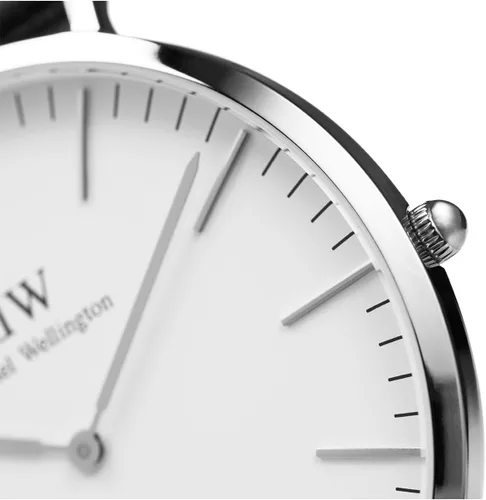Miniatura 22 de Daniel Wellington Reloj clásico para hombre - Caja de 1.417 in - 1.575 in, movimiento de cuarzo japonés, correa de cuero, resistente al agua, reloj