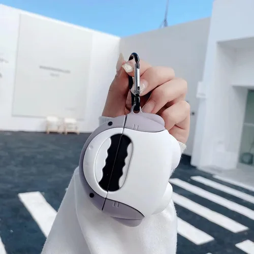 Miniatura 5 de Funda creativa linda Kawaii de dibujos animados de animales de tiburón, compatible con Beats Studio Buds 2021, accesorios portátiles de moda