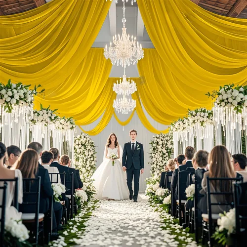 Miniatura 17 de Cortinas de techo verdes para cortinas de boda para techo, tela drapeada, 2 paneles de 5 x 20 pies, cortinas de tela para cortinas de arco de boda