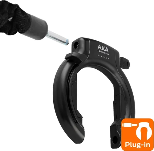Miniatura 4 de AXA Imenso XL Candado de Anillo Retráctil para Bicicleta, Candado de Marco Antirrobo de Alta Resistencia para Bicicletas, Apertura Extra Grande