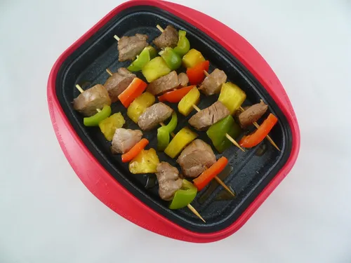 Miniatura 8 de Microheath - Parrilla sartén para cocinar en microondas - color rojo.