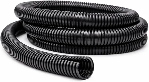 Kable Kontrol Tubo Organizador de Cables Dividido de 1/4 de Pulgada, 10 Pies de Largo – Cubierta de Conducto de Cable Negro para Cordones - Tubo