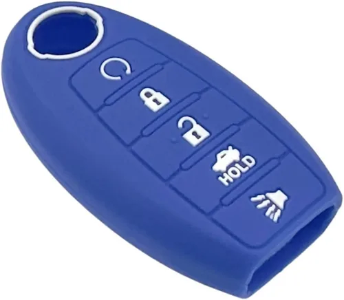 Miniatura 5 de REPROTECTING Funda de goma de silicona para llavero compatible con Nissan Altima SR Armada SL Maxima Murano Pathfinder Rogue Titan Versa Sentra