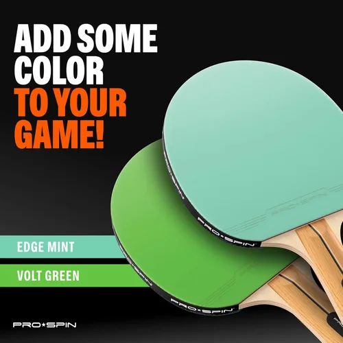Miniatura 6 de PRO-SPIN Paletas de ping pong – Juego de alto rendimiento con raquetas de tenis de mesa premium, pelotas de ping pong de 3 estrellas, estuche de Set