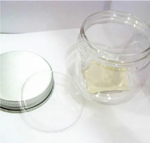 Miniatura 2 de Tarro de PET transparente de 2 onzas con cubierta de aluminio con alfombrilla de PVC 24pk Mini Jar