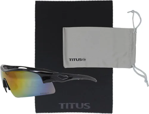 Miniatura 15 de TITUS G20 Gafas de seguridad para todos los deportes, protección para motocicletas, compatibles con ANSI Z87+ Marco negro - Lente ahumado - Con bolsa