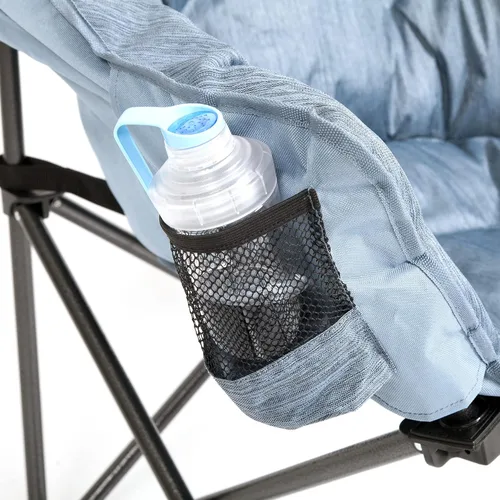 Miniatura 4 de MacSports Silla de salón plegable con cojín térmico para patio, club, camping, picnic, actividades al aire libre Silla sin batería incluida