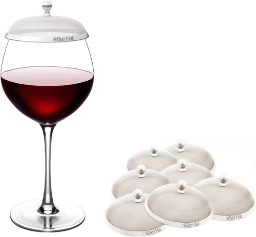 Miniatura 11 de Fundas de acero inoxidable para bebidas (paquete de 2), fundas para copas de vino para exteriores, protegen cócteles, tazas de café, tazas de té