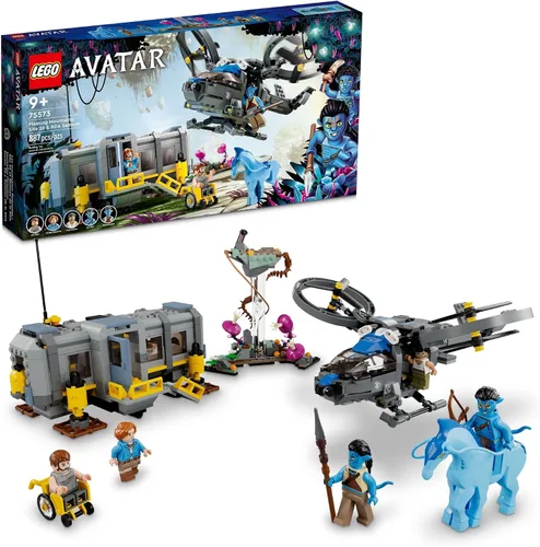 LEGO Avatar Montañas Flotantes del Sitio 26 y RDA Samson 75573 - Juego de construcción de helicóptero con 5 minifiguras y figura de Direhorse, juego