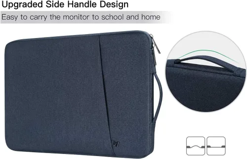 Miniatura 5 de Bolsa impermeable para tableta de dibujo compatible con Huion KAMVAS Pro 13 GT-133, XP-Pen Artist 12/13 Pro/14 (Azul marino)