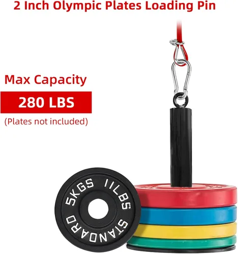 Miniatura 4 de LFJ Sistema de Poleas con Cable LAT para Jalones y Levantamiento de Peso, Accesorio de Polea de Máquina con Cable para Jalones de Tríceps, Curl