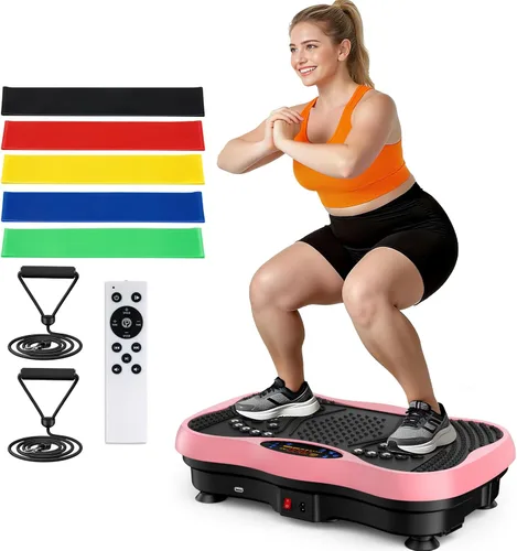 Miniatura 11 de Vibration Plate Exercise Machine, 130 Levels Full Body Workout Vibrating Plate for Lymphatic Drainage Weight Loss, 450 Lbs Capacity Shake Platform