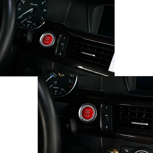 Miniatura 6 de Lanyun Reemplazo para BMW rojo interruptor de arranque de motor botón de encendido ajuste E Código de chasis BMW E60 E90 E91 E92 E93 E84 E70 E71 E72