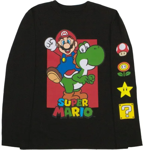 Miniatura 2 de Nintendo Super Mario Bros Mario & Luigi - Juego de 2 camisetas de manga larga para niños