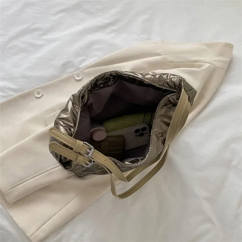 Miniatura 5 de Bolso de mano acolchado para mujer, bolso grande hinchado, bolso de mano acolchado, bolsos cruzados para viajes, compras