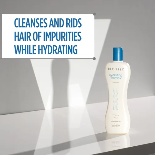 Miniatura 2 de BioSilk Champú hidratante, repone la humedad del cabello para un cabello fuerte y suave, sin sulfatos, parabenos y crueldad, 12 onzas