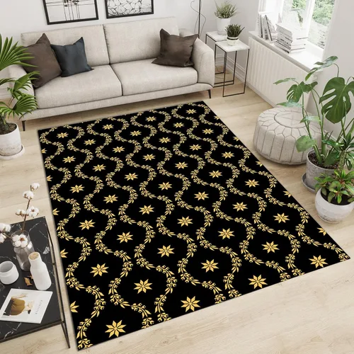 Miniatura 18 de Alfombra de área de flores simples moradas, alfombra abstracta degradada para interiores, decoración de sala de estar, cálida, suave, duradera