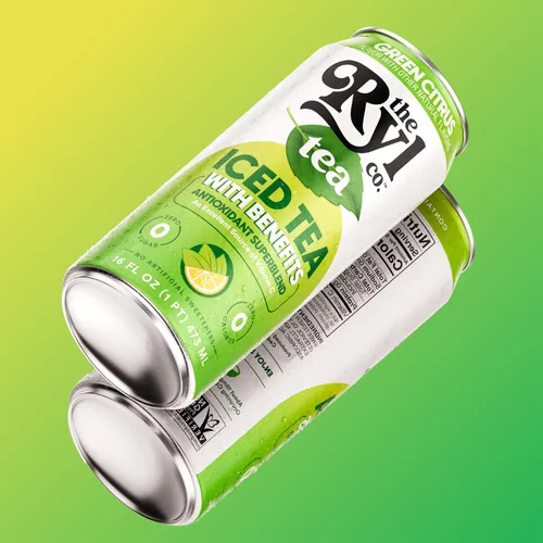 Miniatura 8 de Ryl Té Helado, Té Cítrico Verde, Súper Mezcla Antioxidante, Sin Azúcar, Bajo en Carbohidratos, Cero Calorías - 16.0 Fl Oz (Paquete de 12)