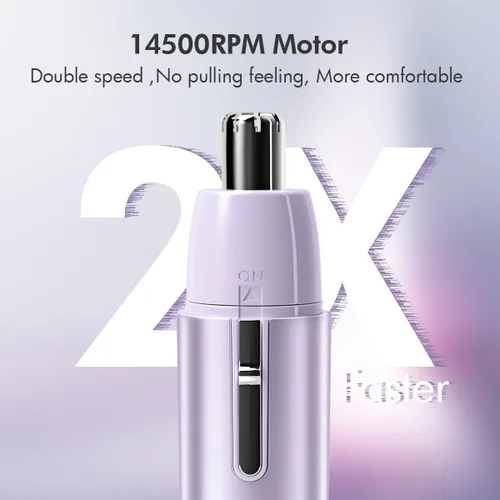Miniatura 4 de TOUCHBeauty Recortadora eléctrica de pelo de nariz – Recortadora de pelo de nariz con punta redonda, sin dolor, sin tirones, con cuchillas