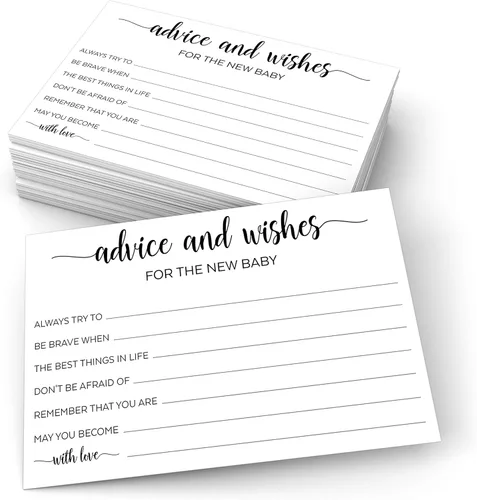 Miniatura 21 de 321Done Advice & Wishes for the Mr & Mrs, 4 x 6 pulgadas, color blanco (50 tarjetas), hecho en Estados Unidos, consejos de boda para novia, novio