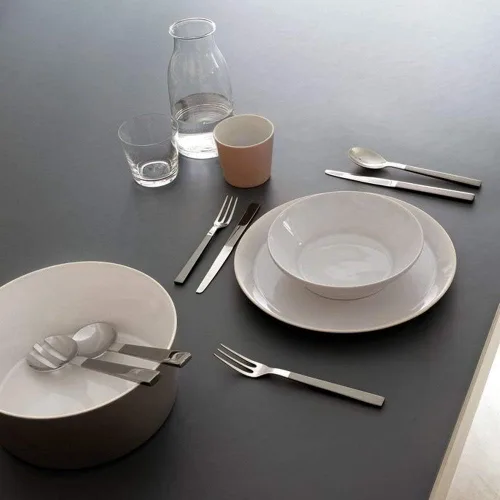 Miniatura 3 de Alessi Cuchara de postre "Santiago", plata