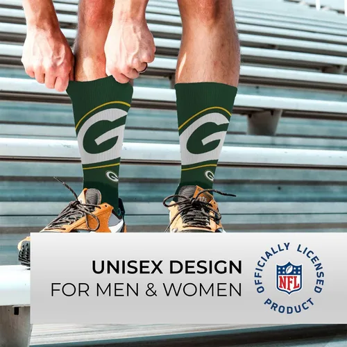 Miniatura 2 de NFL Adult Curve Socks - Game Day Apparel - Machine Washable - Warm & Cold Weather - Comfort and Style for Men &Women