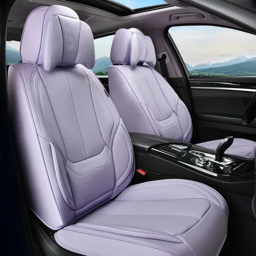 Miniatura 24 de Coverado Juego completo de fundas de asiento de automóvil, fundas de asiento para automóviles, fundas de asiento de coche beige para asientos