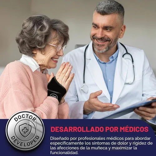 Miniatura 3 de Doctor Developed - Muñequera para artritis del túnel carpiano, tendinitis, soporte de mano, ideal para fitness, levantamiento de pesas, manual