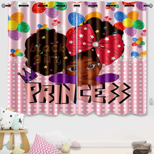 Miniatura 9 de Cortinas de Gato - Lindas Cortinas Opacas de Gato para Habitación de Niños Decoración Kawaii para Dormitorio de Niñas, 2 Paneles, 82 x 63 pulgadas