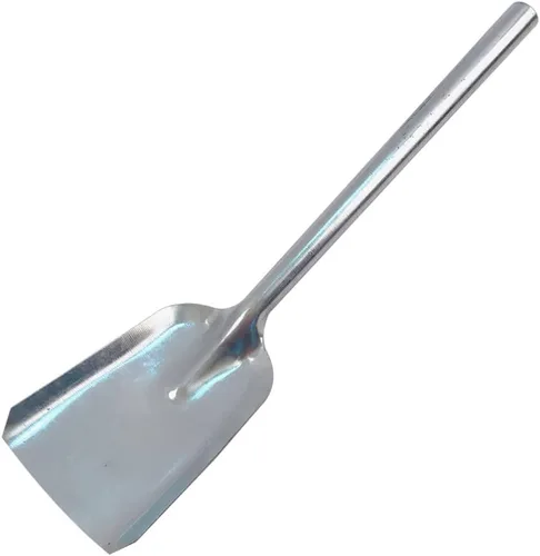 Operitacx Pala para chimenea con mango largo de 15.74 pulgadas, para cenizas, para cenizas, herramienta de cocina ligera