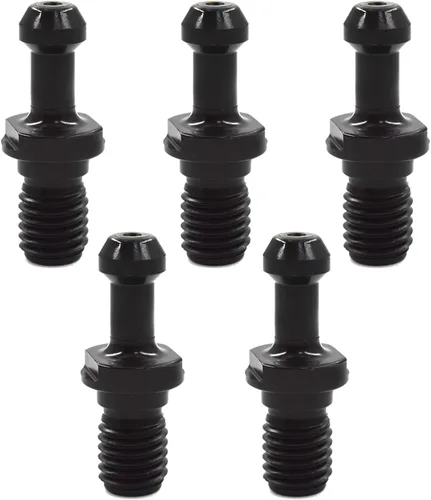 Miniatura 2 de kimllier 10 piezas CAT40 45 grados 0.589 pulgadas revestido de óxido negro perilla de retención