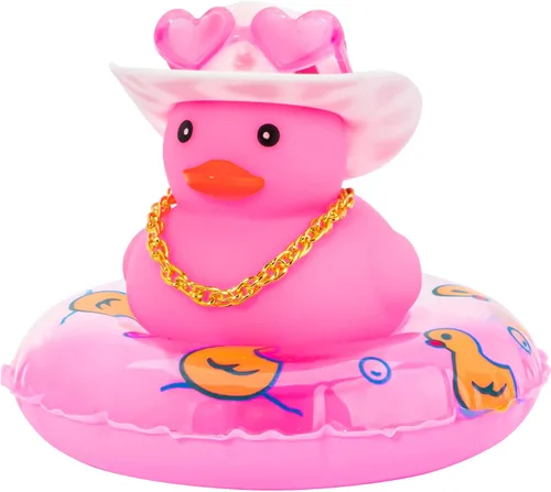 Miniatura 10 de wonuu Accesorios para automóvil, patos de goma, decoraciones de tablero de patos de goma, accesorios rosados, decoración de coche, patos