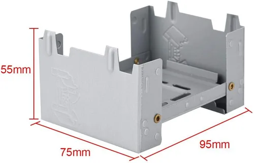 Miniatura 6 de Estufa de camping plegable portátil para cocinar al aire libre, ligera de bolsillo y tableta de combustible, ideal para senderismo, picnic, barbacoa