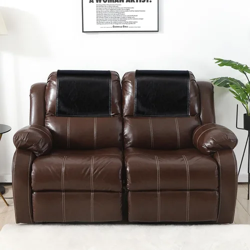 Miniatura 2 de 2 fundas protectoras para reposacabezas reclinable, antideslizantes, impermeables, para sillón reclinable, fundas para reposacabezas de sofá Negro