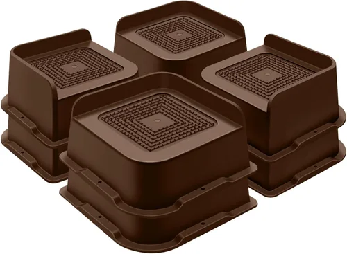 Miniatura 22 de ANNKUT Elevadores de cama de 1 pulgada resistentes, elevadores de muebles para cama, escritorio, mesa, sofá, sofá, elevadores de cama de gran