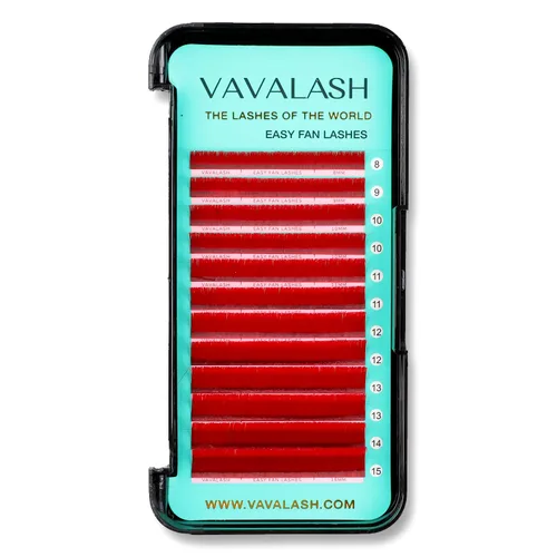 Miniatura 9 de VAVALASH Extensiones de pestañas postizas en abanico con forma de espigas, bandeja mixta de 0.315-0.591 in, rizo C, 0.003 in, negro mate