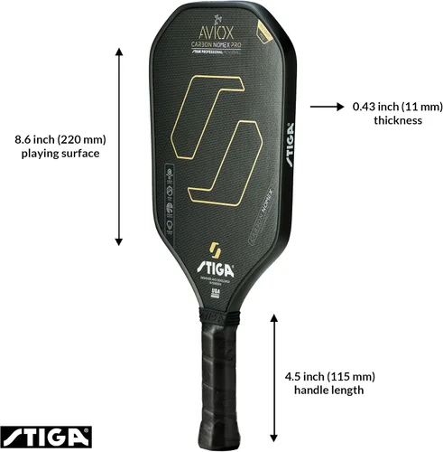 Miniatura 2 de STIGA Aviox Pickleball Paddle Pala de peso medio - Aprobado por USAPA - Diseñado en Suecia