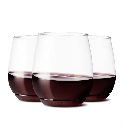 TOSSWARE POP - Juego de 48 vasos de vino de 14 onzas, vasos de plástico reciclables, irrompibles y cristalinos, 48 unidades (Paquete de 1)