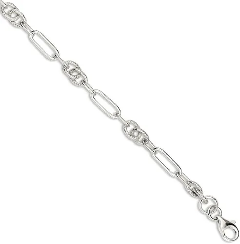 Miniatura 9 de Pulsera de plata de ley 925, joyería fina de eslabones para mujer, regalos para ella, Plata de ley