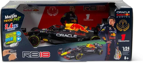 Miniatura 4 de Maisto Tech R/C F1 Red Bull Racing RB18 (2023): Auto de control remoto a escala 1:24, coche fiel de Fórmula 1, 2,4 GHz, control de empuñadura