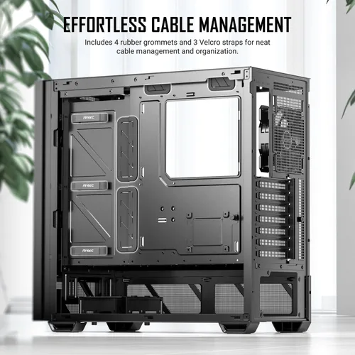 Miniatura 10 de Antec P30 AIR, 2 ventiladores PWM de 5.512 in y 1 ventilador PWM de 4.724 in y 2 ventiladores inversos PWM de 4.724 in incluidos, detalles de madera